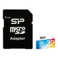 Atminties kortelė Silicon Power microSDHC UHS-I 32 GB + adapteris цена и информация | Atminties kortelės telefonams | pigu.lt