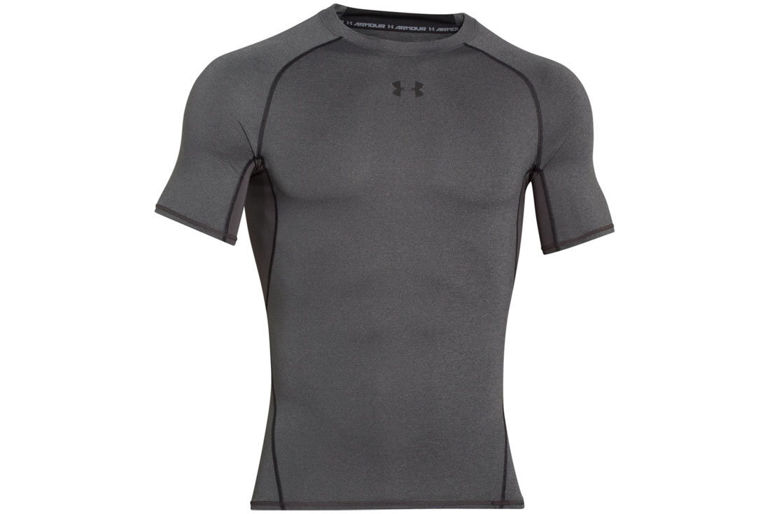 Vyriški sportiniai marškinėliai Under Armour Heatgear Armour SS 1257468-090 цена и информация | Sportinė apranga vyrams | pigu.lt