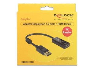 Адаптер Delock Displayport(M) - HDMI(F) 4K цена и информация | Аксессуары для телевизоров и Smart TV | pigu.lt