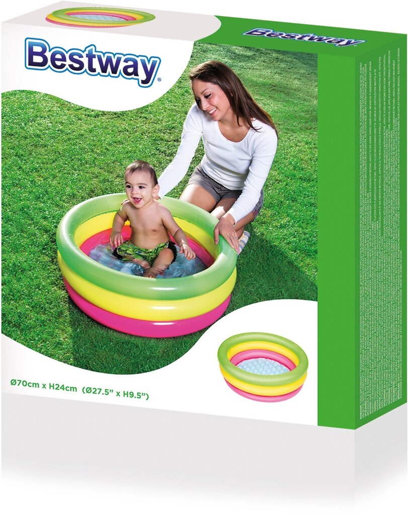 Vaikų baseinas Bestway 51128, 70x24 cm kaina ir informacija | Baseinai | pigu.lt