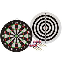 Abbey Darts dvipusė smiginio lenta su strėlyčių rinkiniu kaina ir informacija | Smiginis | pigu.lt