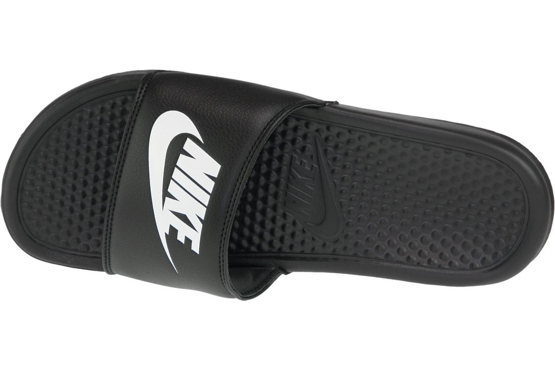 Vyriškos šlepetės Nike Benassi JDI M 343880, juodos цена и информация | Vyriškos šlepetės, basutės | pigu.lt