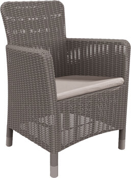 Kėdė AlliBert Trenton, pilka kaina ir informacija | Lauko kėdės, foteliai, pufai | pigu.lt