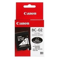 Чернильный картридж Canon BC-02 BC-01/BX-2, черный цена и информация | Картриджи для струйных принтеров | pigu.lt