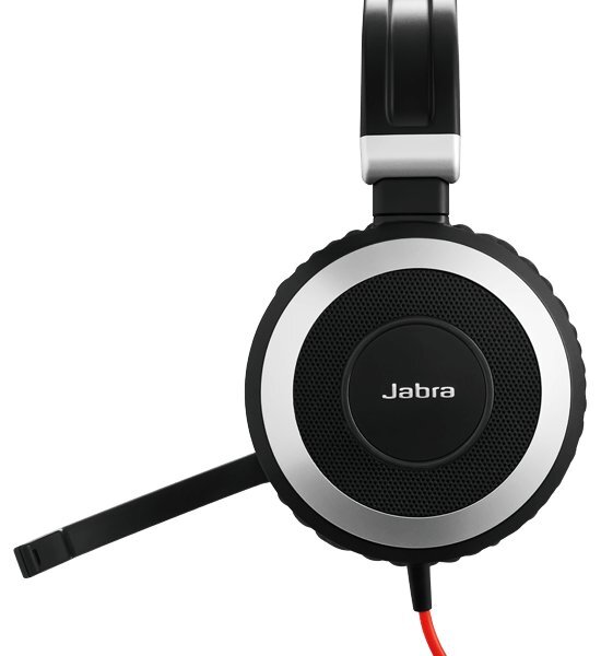 Jabra Evolve 80 UC Duo Black kaina ir informacija | Ausinės | pigu.lt