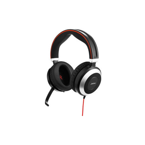 Jabra Evolve 80 UC Duo Black kaina ir informacija | Ausinės | pigu.lt