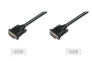 Digitus AK-320108-005-S, DVI-D, 0.5 м цена и информация | Кабели и провода | pigu.lt