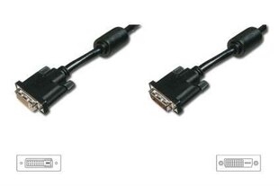 Assmann, DVI-D M/F, 5 м цена и информация | Кабели и провода | pigu.lt