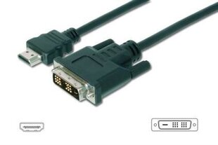 Assmann, HDMI/DVI-D, 5 м цена и информация | Кабели и провода | pigu.lt