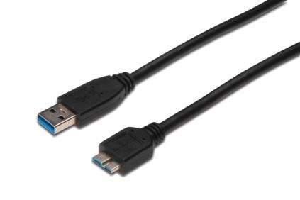 Assmann AK-300116-018-S, USB-A/Micro USB-B, 1.8 m kaina ir informacija | Kabeliai ir laidai | pigu.lt