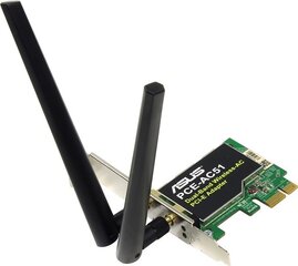 Bevielio tinklo adapteris Asus PCE-AC51 kaina ir informacija | Maršrutizatoriai (routeriai) | pigu.lt