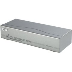 ATEN VS94A 4-Port Video Splitter Video-In 1x HDB-15 Male, Out 4x HDB-15 Female kaina ir informacija | Adapteriai, USB šakotuvai | pigu.lt