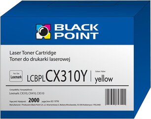 Тонер Black Point LCBPLCX310Y | желтый | 2000 стр. | Lexmark | 80C2SY0 цена и информация | Картриджи для лазерных принтеров | pigu.lt