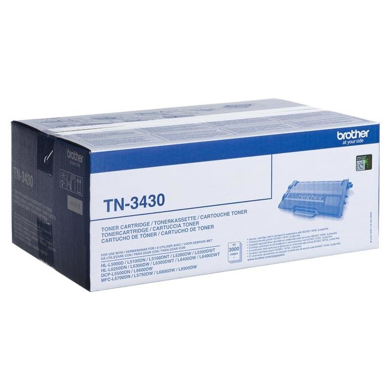 Toner Brother TN3430 black | 3000 pgs | HL-L6400DWYJ1 kaina ir informacija | Kasetės lazeriniams spausdintuvams | pigu.lt