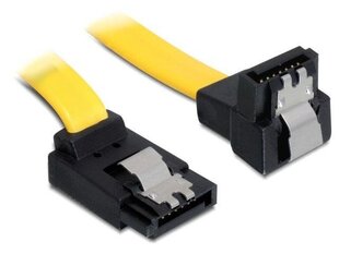 Delock Cable SATA 6 Gb/s up/down metal 50 cm yellow kaina ir informacija | Delock Buitinė technika ir elektronika | pigu.lt