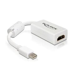 Delock Adapter mini Displayport 1.1 male > HDMI female Passive white kaina ir informacija | Adapteriai, USB šakotuvai | pigu.lt