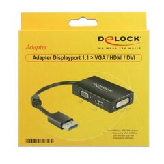 Delock Adapter Displayport 1.1 kaina ir informacija | Adapteriai, USB šakotuvai | pigu.lt
