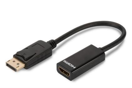 Assmann, DP/HDMI, 0.15 m kaina ir informacija | Adapteriai, USB šakotuvai | pigu.lt