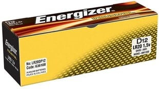 Energizer Industrial LR20 1.5V цена и информация | Батарейки | pigu.lt