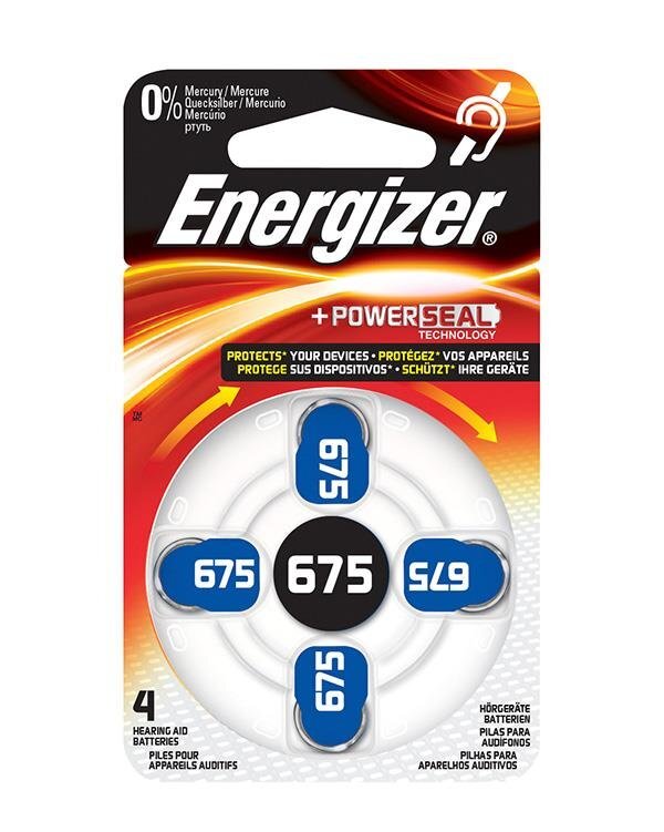 Baterijos Energizer, 675, 4vnt. kaina ir informacija | Elementai | pigu.lt