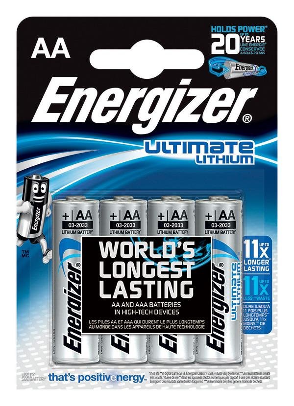 PILE ENERGIZER INDUSTRIAL AA 1.5V (4/PQT)