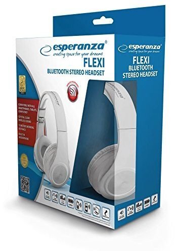 Esperanza EH165W Bluetooth 3.0 FLEXI kaina ir informacija | Ausinės | pigu.lt
