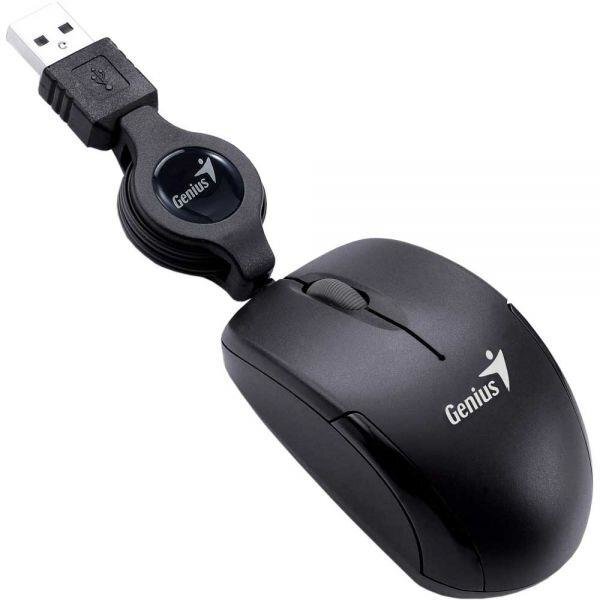 Genius Micro Traveler V2, USB, juoda kaina ir informacija | Pelės | pigu.lt