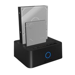 ICY BOX IB-123CL-U3 Dockingstation for 2.5"and 3.5" SATA HDD to USB 3.0 Raidsonic ICY BOX 2bay docking- and clone station for 2.5" und 3.5" SATA HDDs/SSDs with JBOD function and USB 3.0, UAS цена и информация | Внутренние жёсткие диски (HDD, SSD, Hybrid) | pigu.lt