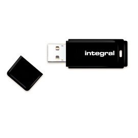 Atmintukas Integral Black 128GB USB3.0, Snap-on cap design, Juodas kaina ir informacija | USB laikmenos | pigu.lt