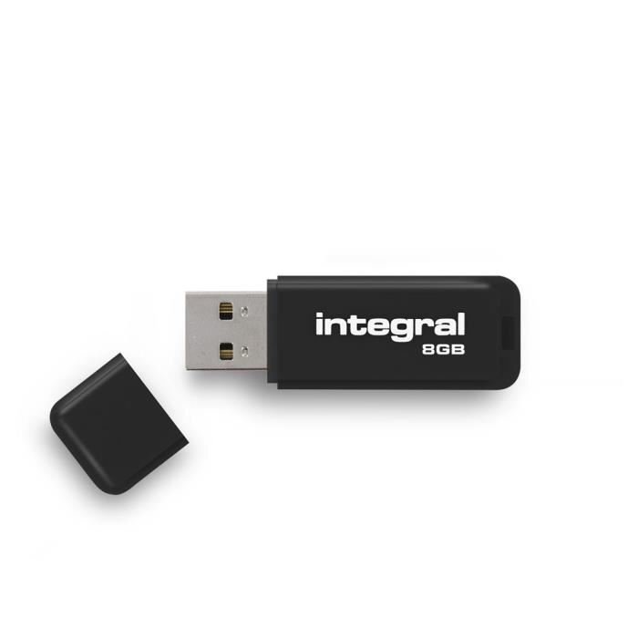 Integral USB 8GB juodas, USB 2.0 kaina ir informacija | USB laikmenos | pigu.lt
