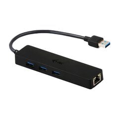 i-tec USB 3.0 Metal HUB 3 Port with Gigabit Ethernet Adapter цена и информация | Адаптеры, USB-разветвители | pigu.lt