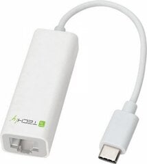 Tinklo korta-adapteris Techly USB-C 3.1 RJ45 Gigabit 10/100/1000 kaina ir informacija | Adapteriai, USB šakotuvai | pigu.lt