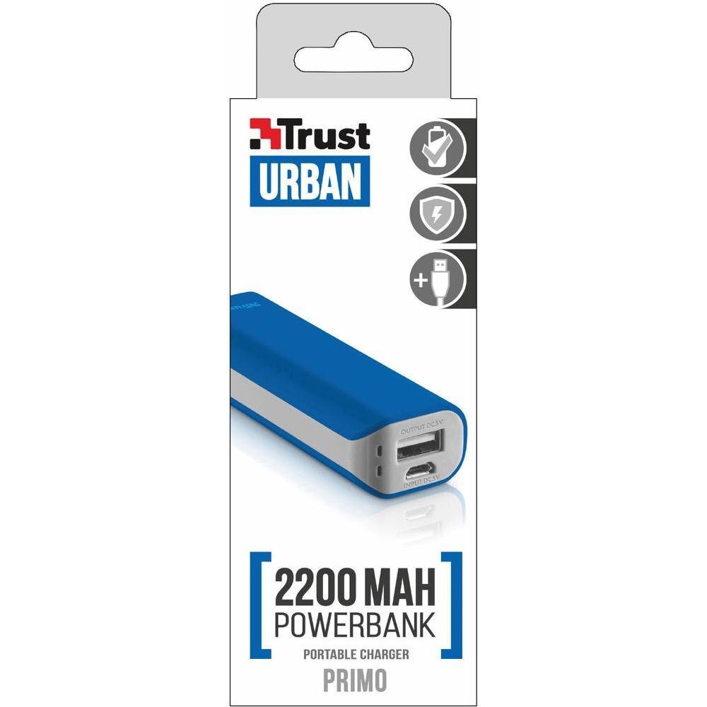 Trust Primo Powerbank 2200 mAh kaina ir informacija | Atsarginiai maitinimo šaltiniai (power bank) | pigu.lt