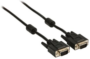 Valueline VGA male- VGA male 5,00 m juodas цена и информация | Кабели и провода | pigu.lt