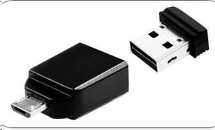 Verbatim USB DRIVE 2.0 NANO 16GB STORE 'N' STAY + OTG Adapter kaina ir informacija | Verbatim Buitinė technika ir elektronika | pigu.lt