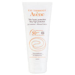 Apsauginis mineralinis losjonas nuo saulės Avene Very High Protection SPF50 100ml kaina ir informacija | Kremai nuo saulės | pigu.lt