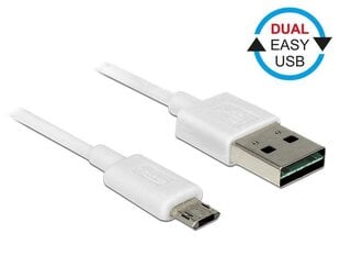 Кабель Delock Easy 2м, белый цена и информация | Delock Бытовая техника и электроника | pigu.lt