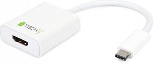 Adapteris Techly USB-C į HDMI UHD * 60Hz baltas kaina ir informacija | Adapteriai, USB šakotuvai | pigu.lt