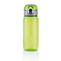 Бутылка XD COLLECTION, 600 мл, с запирающейся крышкой, прозрачная зеленый цв. тритановый пластик цена и информация | Фляги для воды | pigu.lt