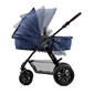 Universalus vežimėlis Kinderkraft 3in1 MOOV, mėlynas kaina ir informacija | Vežimėliai | pigu.lt