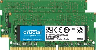 Crucial DDR4 SODIMM 2x16GB 2400SODIMM CL17 (CT2K16G4SFD824A) kaina ir informacija | crucial Kompiuterinė technika | pigu.lt