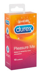 Durex prezervatyvai Pleasure Me, 10 vnt. kaina ir informacija | Prezervatyvai | pigu.lt