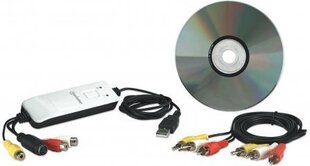Устройство загрузки изображений Manhattan Audio/Video USB цена и информация | ТВ-тюнеры, FM, видеокарты | pigu.lt