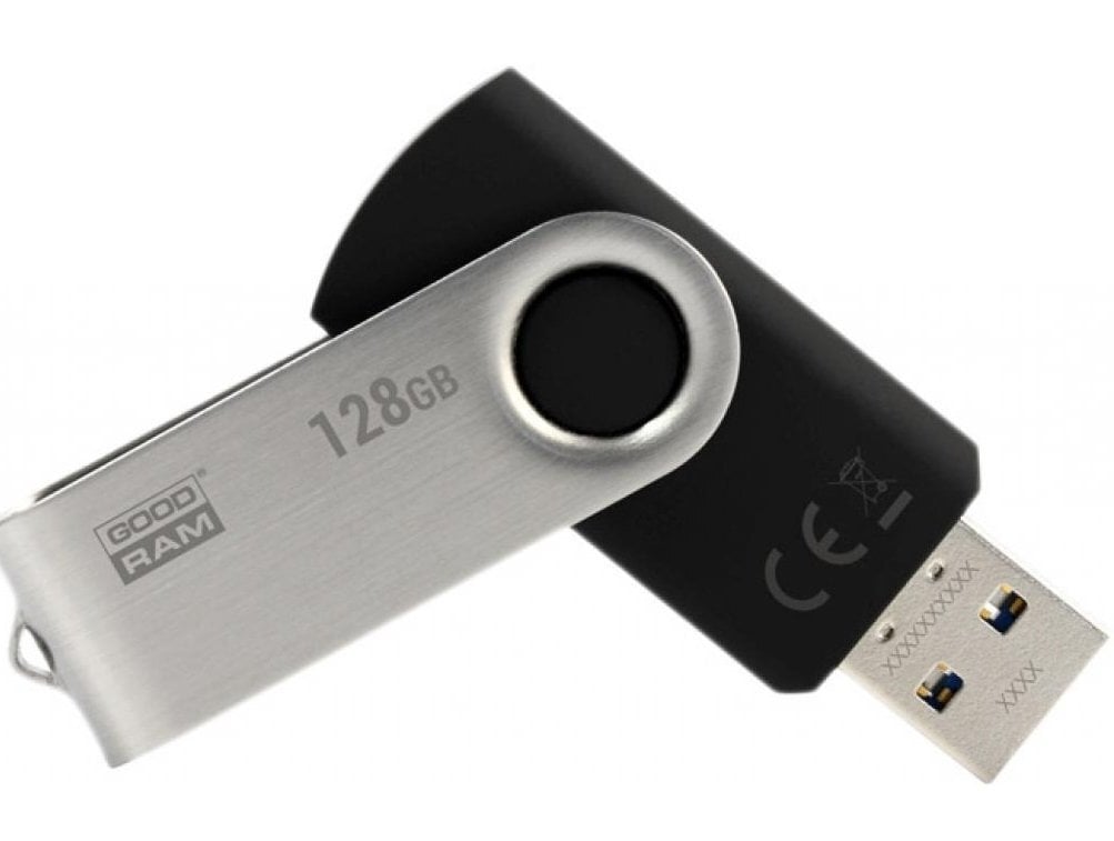 Goodram UTS3 128GB 3.0, Juodas kaina ir informacija | USB laikmenos | pigu.lt