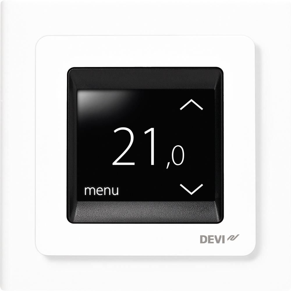 Elektroninis programuojamas termostatas Devi DEVIreg Touch kaina ir informacija | Grindų ir veidrodžių šildymo kilimėliai | pigu.lt