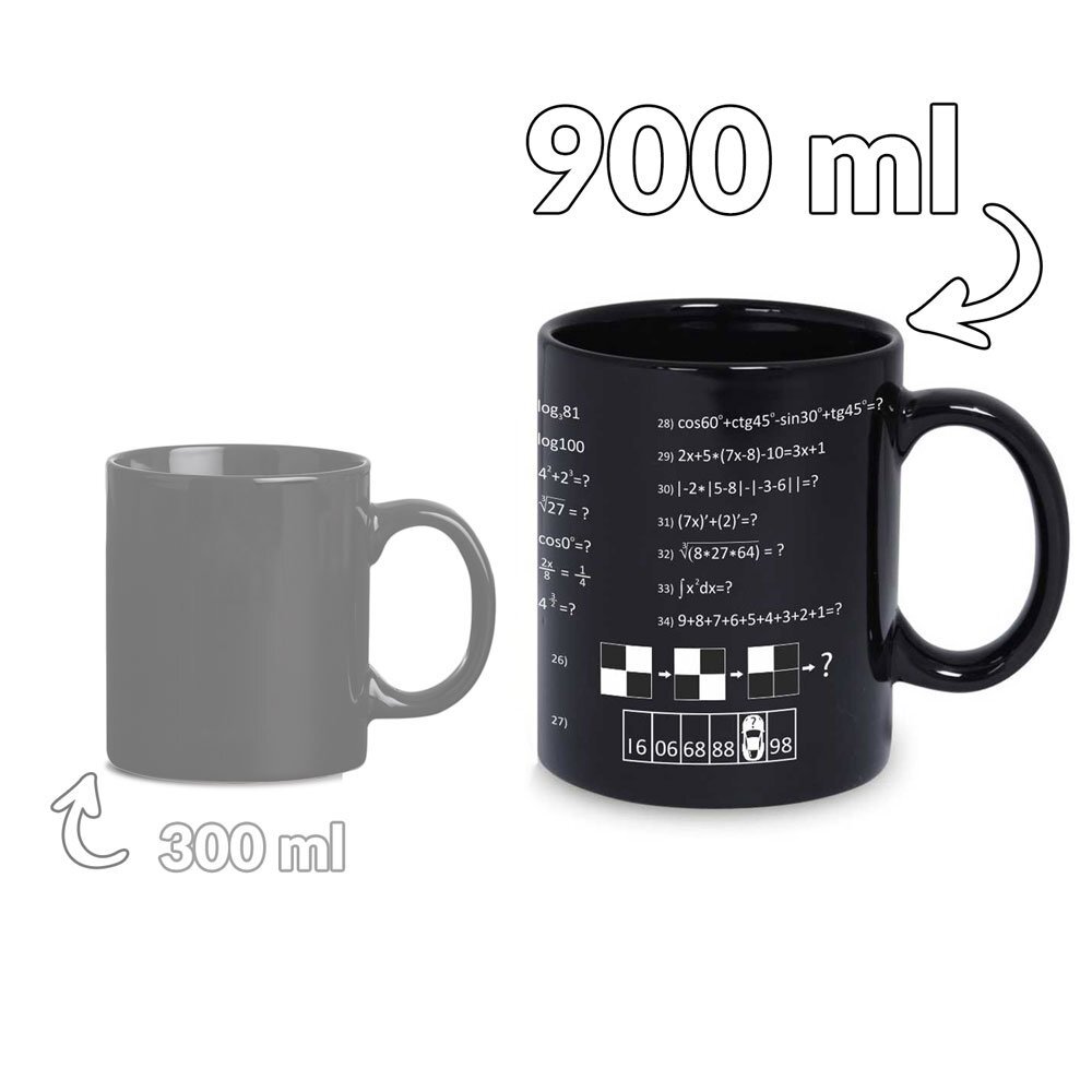 Gigantiškas genijaus puodelis (900ml) kaina ir informacija | Originalūs puodeliai | pigu.lt