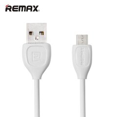 USB кабель Remax RC-050m Lesu microUSB, белый, 1.0 м цена и информация | Кабели для телефонов | pigu.lt