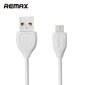 USB kabelis Remax RC-050m Lesu microUSB baltas 1.0m цена и информация | Laidai telefonams | pigu.lt