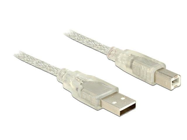 Delock 83895, USB-A/USB-B, 3 m kaina ir informacija | Kabeliai ir laidai | pigu.lt