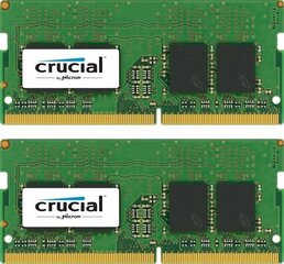 Crucial Crucial DDR4 SODIMM 2x4GB 2400MHz CL17 (CT2K4G4SFS824A) kaina ir informacija | Operatyvioji atmintis (RAM) | pigu.lt